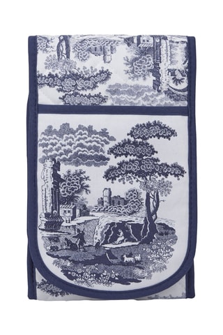 Manopla de cocina Blue Italian - Blanco y azul rey