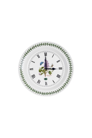 Reloj mural Botanic Garden - 27 cm - Blanco y verde oscuro