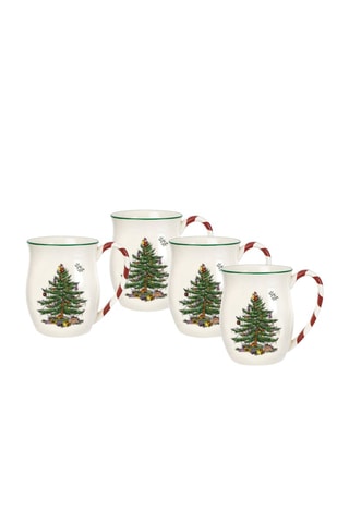 4 tazas de gres Christmas Tree - 40 cl