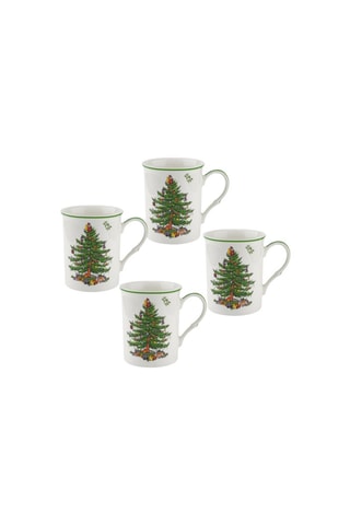 4 tazas de gres Christmas Tree - 30 cl