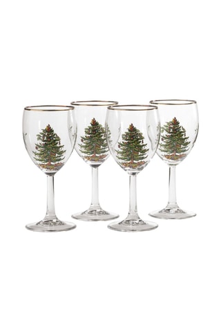4 copas de vino Christmas Tree - 36 cl