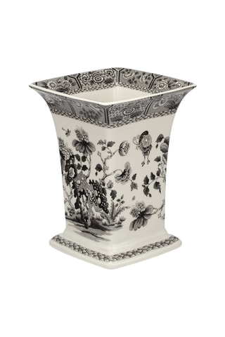 Jarrón de porcelana Heritage - 20,7 cm - Blanco y negro
