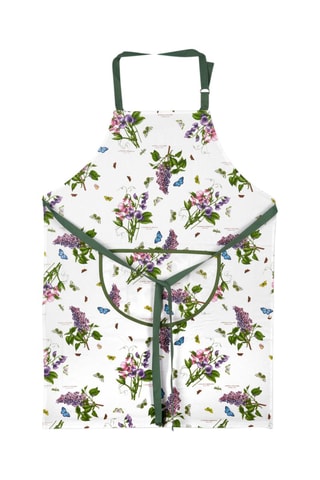 Delantal de cocina Botanic Garden - Blanco y caqui