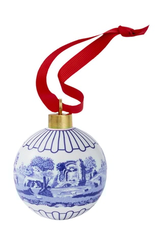 Bola de porcelana Blue italian - 7,5 cm - Azul