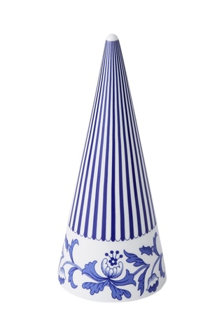 Cono decorativo de porcelana Blue Italian