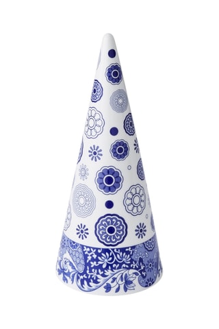Cono decorativo de porcelana Blue Italian