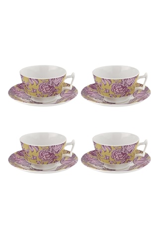 Juego de té de porcelana Kingsley - 4 personas