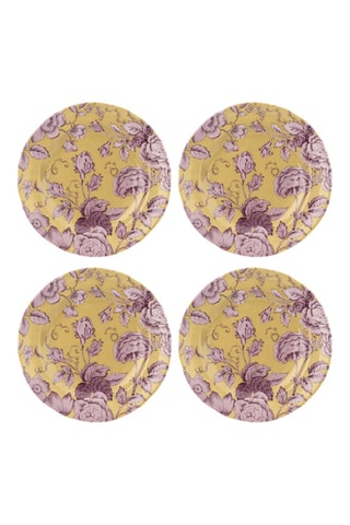 4 platos llanos de porcelana Kingsley - 21,5 cm