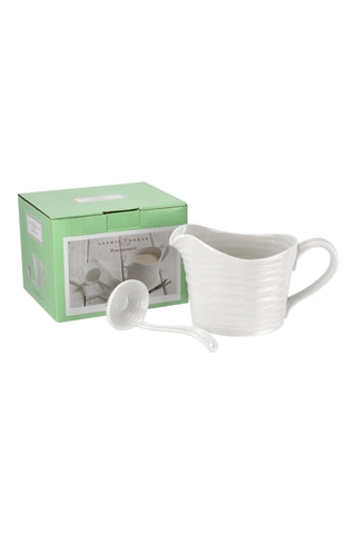 Salsera y cucharón de porcelana Sophie Conran