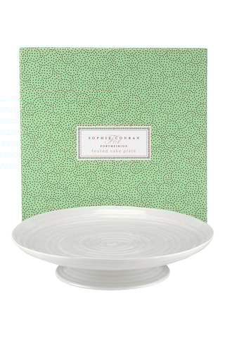 Plato para pasteles de porcelana - 32 x 7 x 32 cm