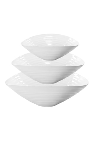 3 ensaladeras de porcelana Sophie Conran