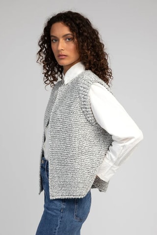 Chaleco de lana - Gris jaspeado