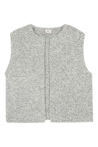 Chaleco de lana - Gris jaspeado