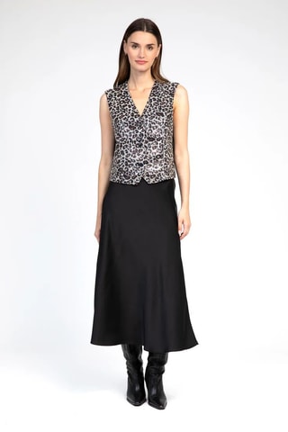 Chaleco de traje - Negro y crudo