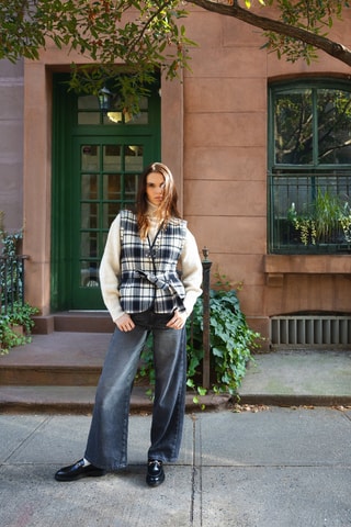 Chaleco - Negro y blanco