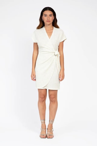 Vestido cruzado - Crudo