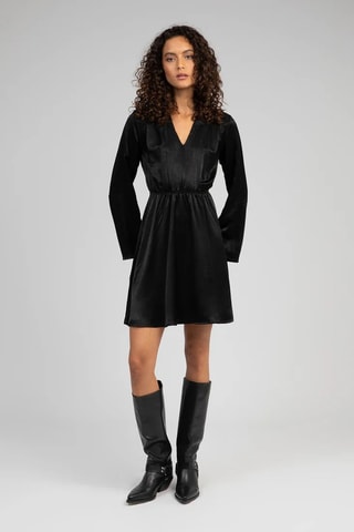 Vestido evasé - Negro