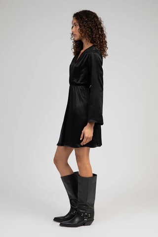 Vestido evasé - Negro