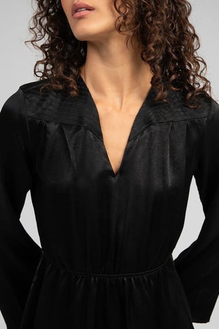 Vestido evasé - Negro