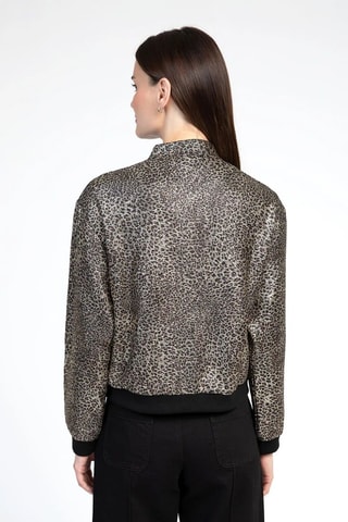 Bómber - Beige y negro