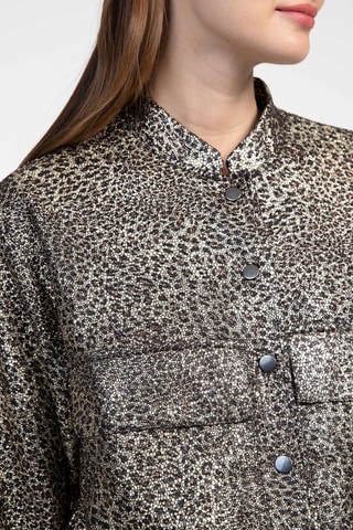 Bómber - Beige y negro