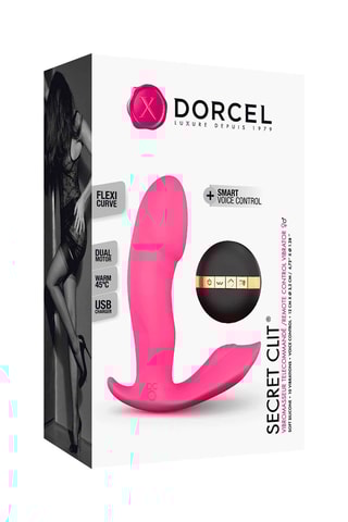Vibromasseur Secret Clit Rose - 12 cm