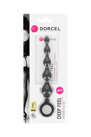 Chaîne anale Deep Feel Noir - 17 cm