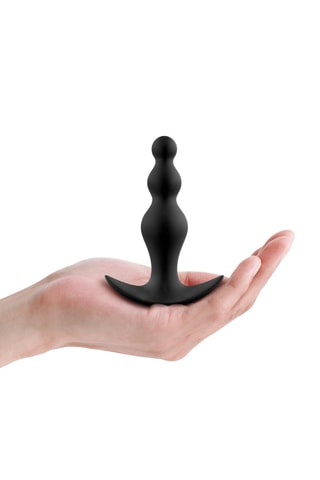 Chaîne anale waterproof Training Beads M - Noir - 11,5 cm