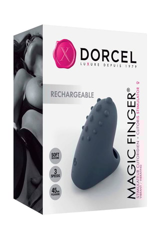 Stimulateur clitoridien Magic Finger - Gris - 5 x 2 x 3,6 cm