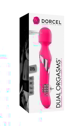 Stimulateur Dual Orgasms Magenta - 23,5 cm