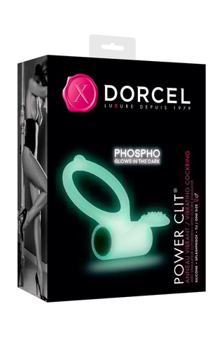 Anneau pénien vibrant Power Clit Blanc