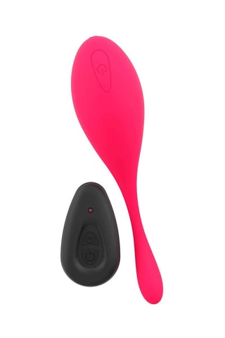 Œuf vibrant télécommandé Secret Vibe 2 - Rose et noir - 14,5 cm