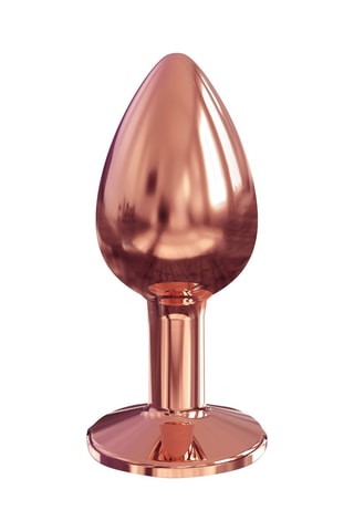 Plug anal Diamond Gold S Rose - 7 cm