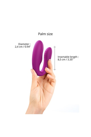 Vibromasseur Match up - Violet - 10 cm
