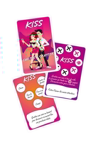Jeu Kiss cartes à gratter