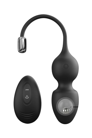 Boules de Geisha vibrantes Love - Noir - 22 cm