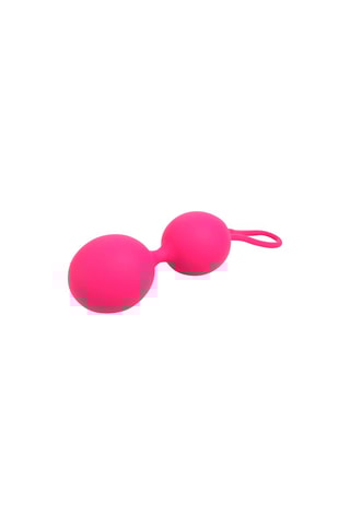 Boules de geisha waterproof Dual Balls - Magenta - 15,6 cm