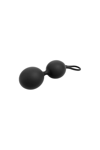 Boules de geisha waterproof Dual Balls - Noir - 15,6 cm