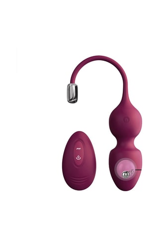 Boules de Geisha vibrantes Love télécommandées - 9 cm - Rose