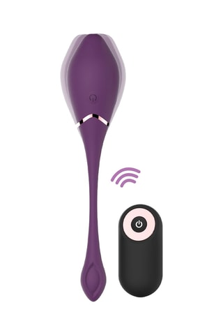 Œuf vibrant télécommandé waterproof Smart Egg Control - Violet - 17 cm