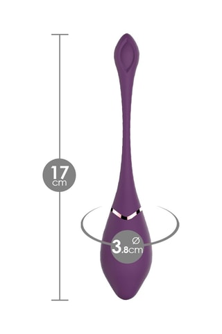 Œuf vibrant télécommandé waterproof Smart Egg Control - Violet - 17 cm