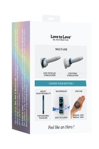 Cockring Hero Ring - Bleu canard - 3 cm