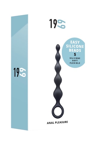 Chaîne anale waterproof Beads S - Noir - 17,5 cm