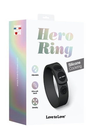 Cockring Hero Ring - Noir - 3 cm