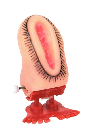 Foufoune Sauteuse - Beige et rouge - 6 x 4 x 3 cm