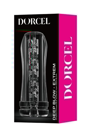 Gaine pour masturbateur Deep Blow - Transparent - 13,9 cm