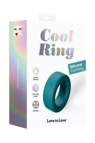 Cockring Cool Ring - Bleu canard - 3 cm