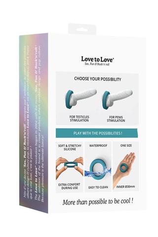 Cockring Cool Ring - Bleu canard - 3 cm