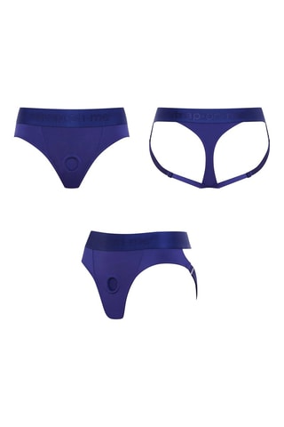 Arnês com cinto de segurança Heroine - XL - Vermelho e malva