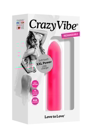 Vibromasseur Crazy Vibe - Rose - 9 cm